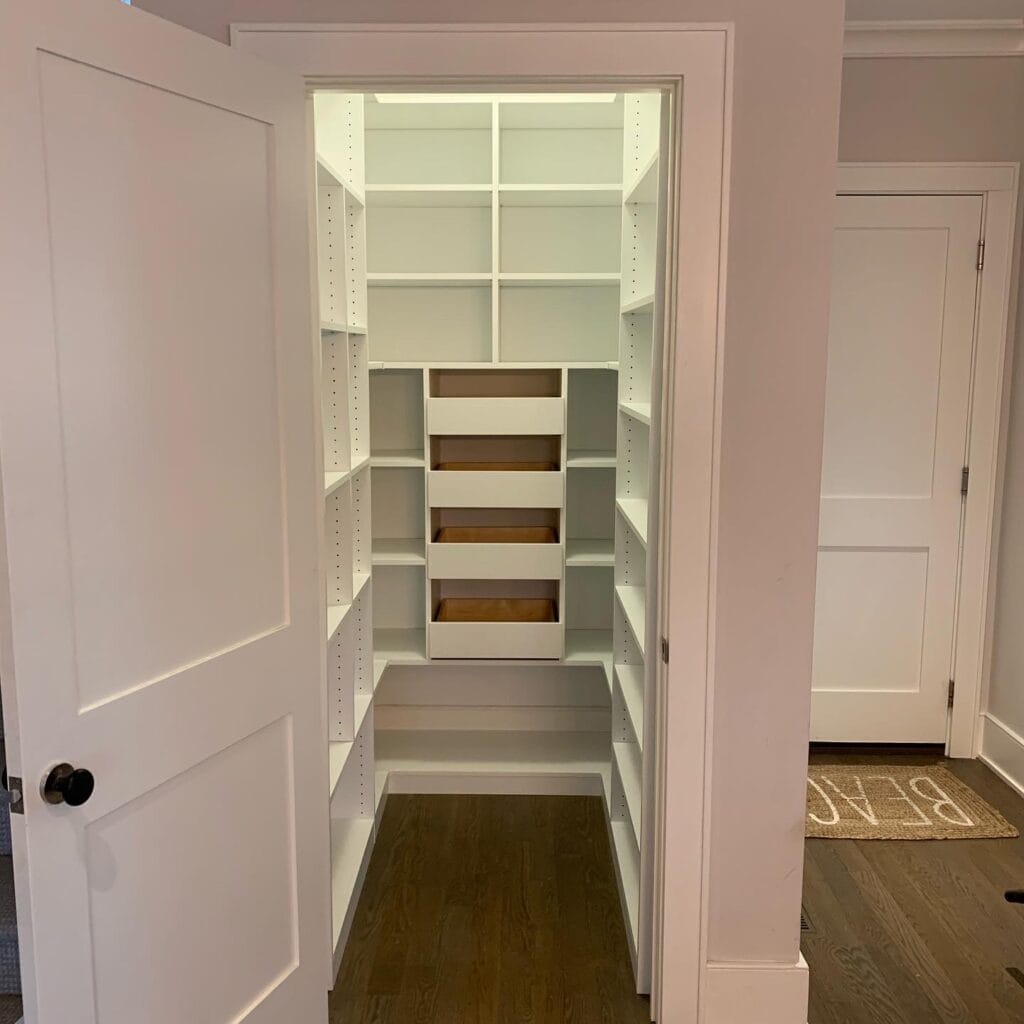 Kitchen pantry installation